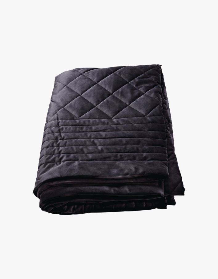 Sengeteppe grå - 180x260 cm grå - 1