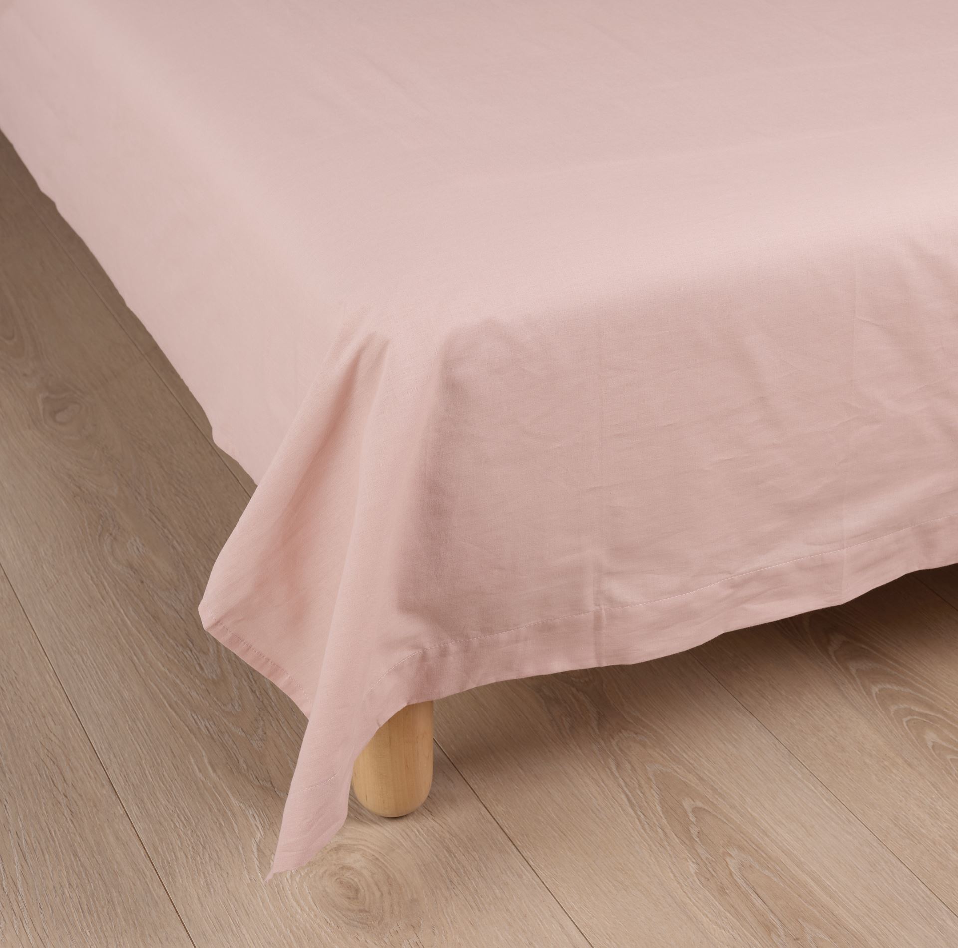 Bomullslaken pudderrosa - 240x260 cm pudderrosa - 1