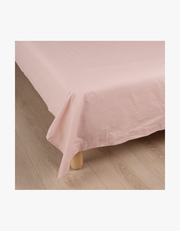 Bomullslaken pudderrosa - 240x260 cm pudderrosa - 1