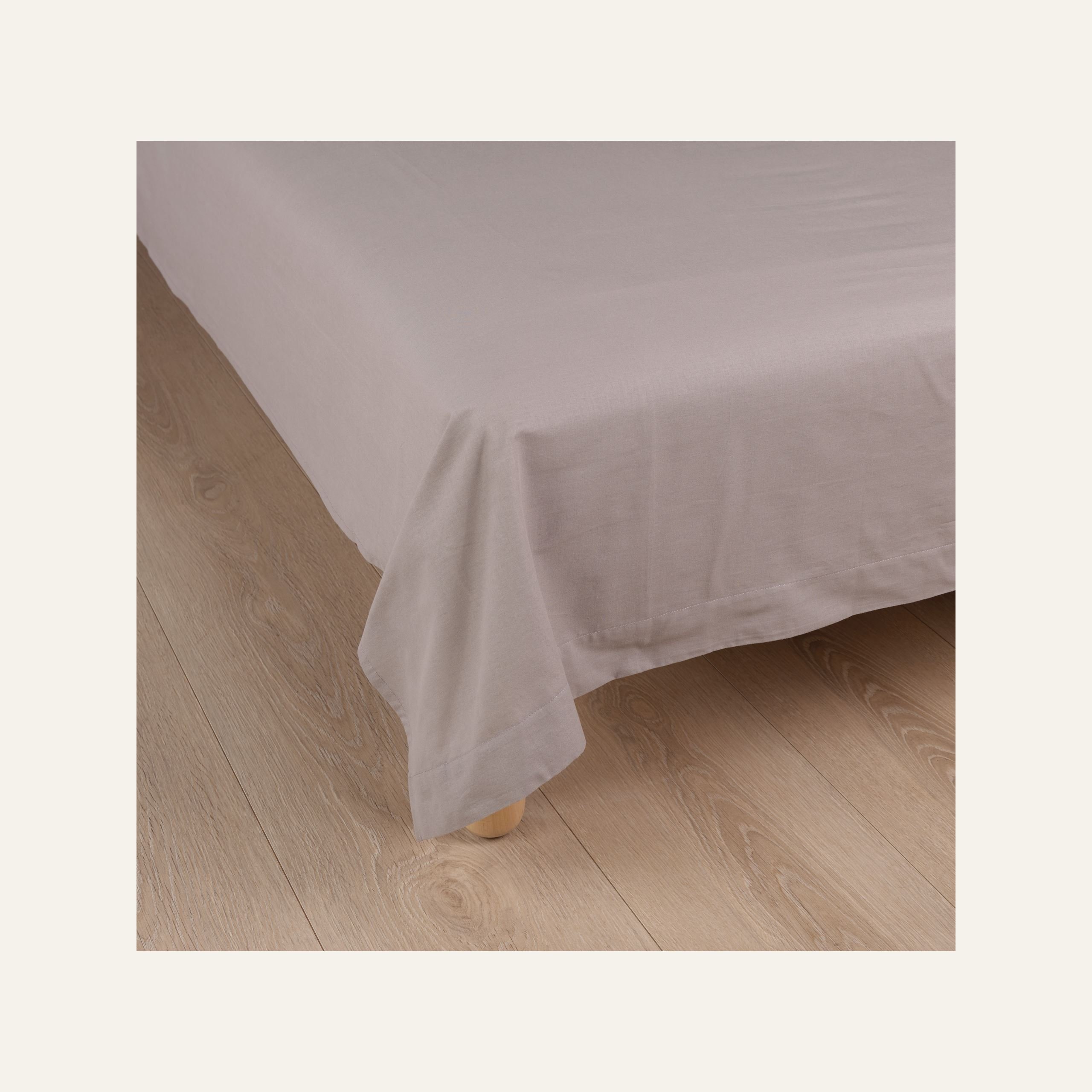 Bomullslaken lys grå - 2