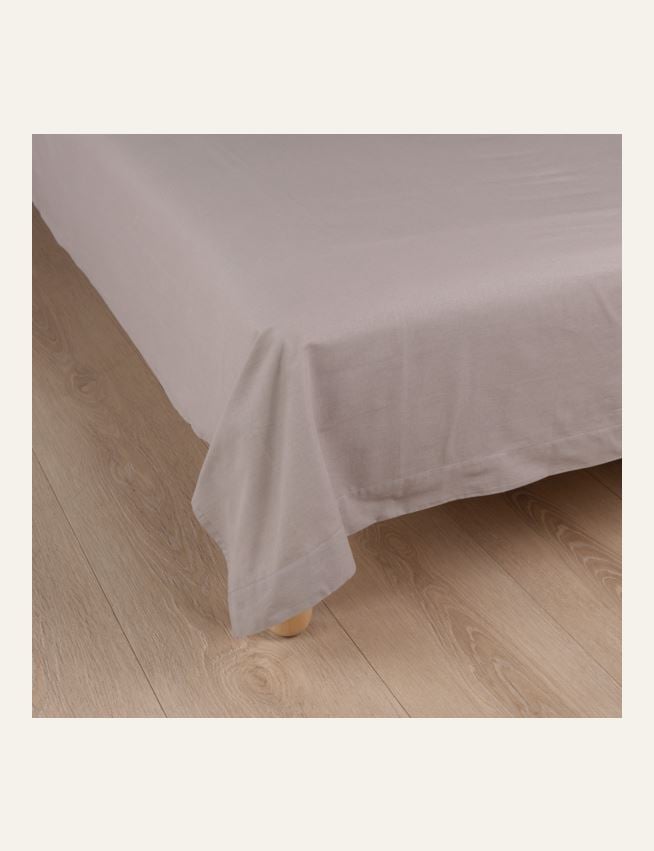 Bomullslaken lys grå - 2