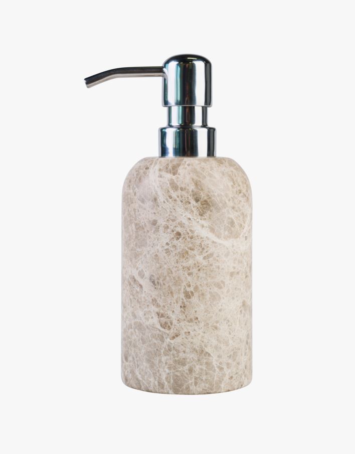 Såpedispenser beige - 7x7x12 cm beige - 1