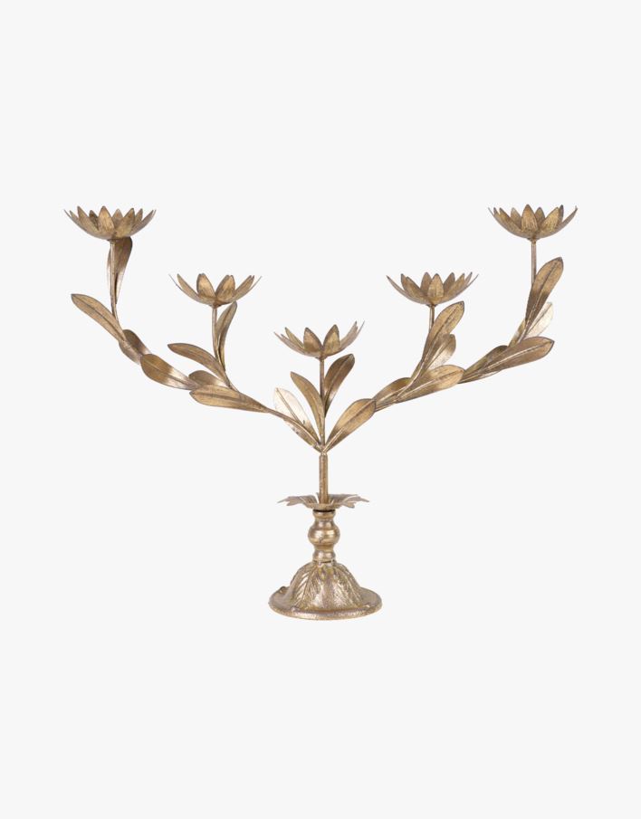 Telysholder gull - 55x12x42 cm gull - 1