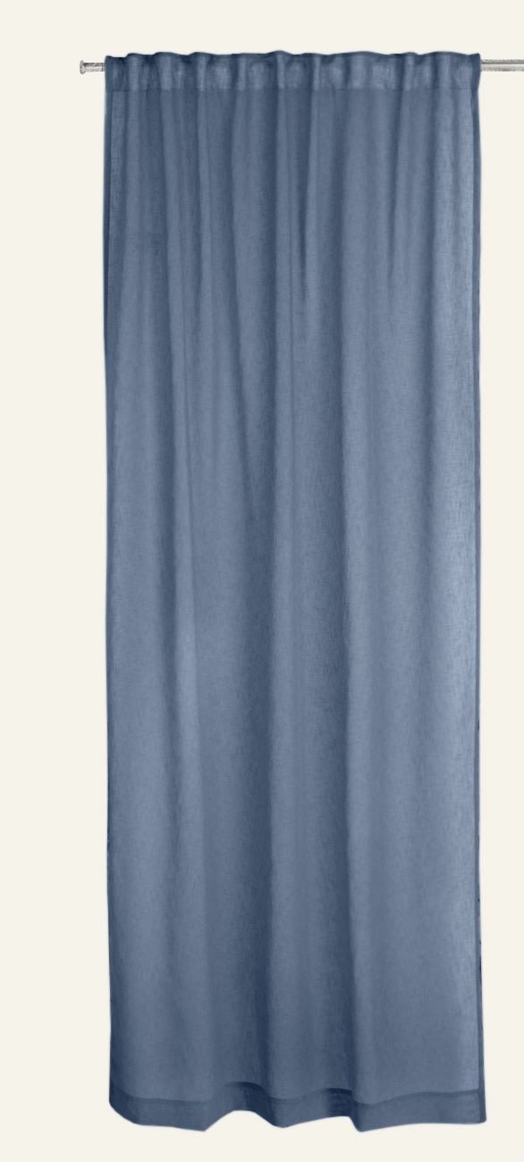 Gardin indigo blå - 140x220 cm indigo blå - 1
