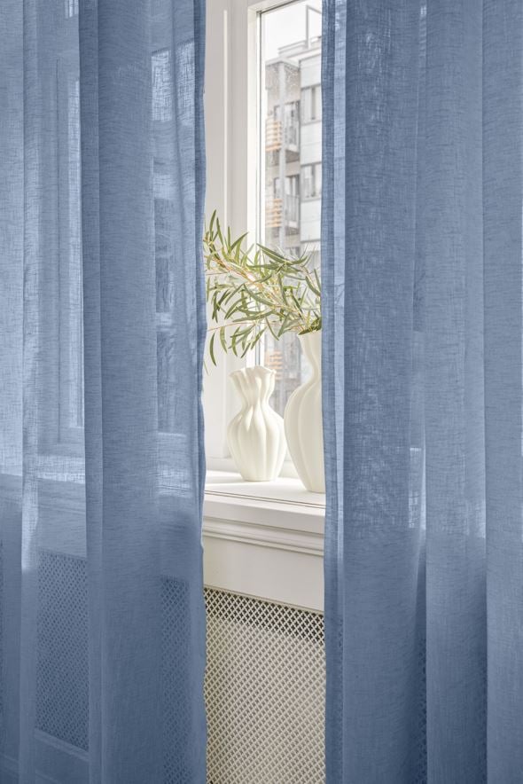 Gardin indigo blå - 2