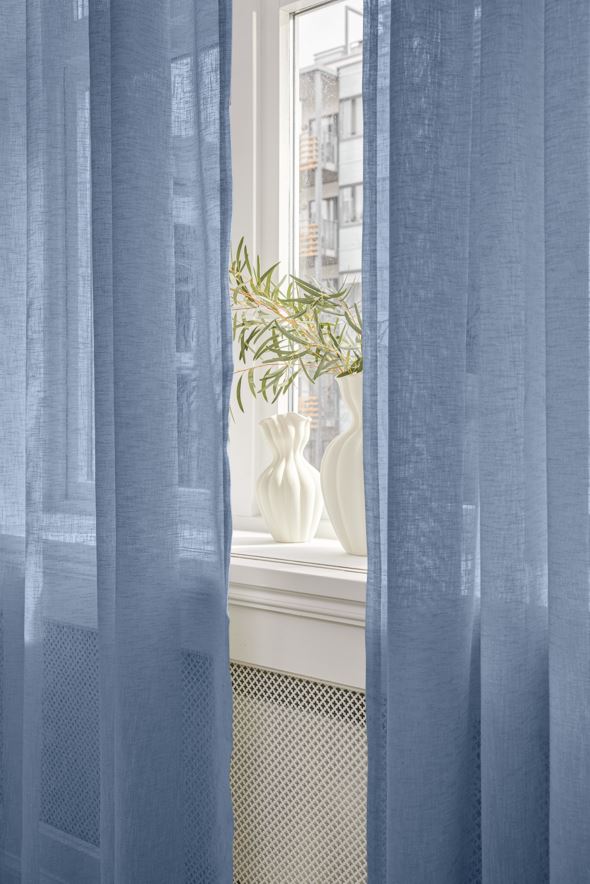 Gardin indigo blå - 2
