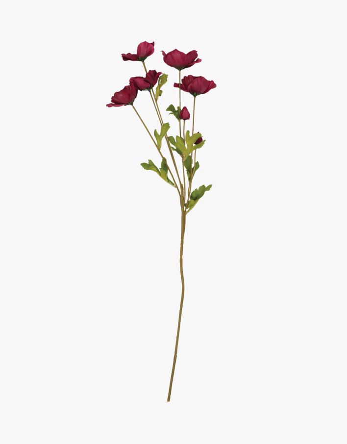 Rose blomst burgunder  - 62 cm burgunder - 1