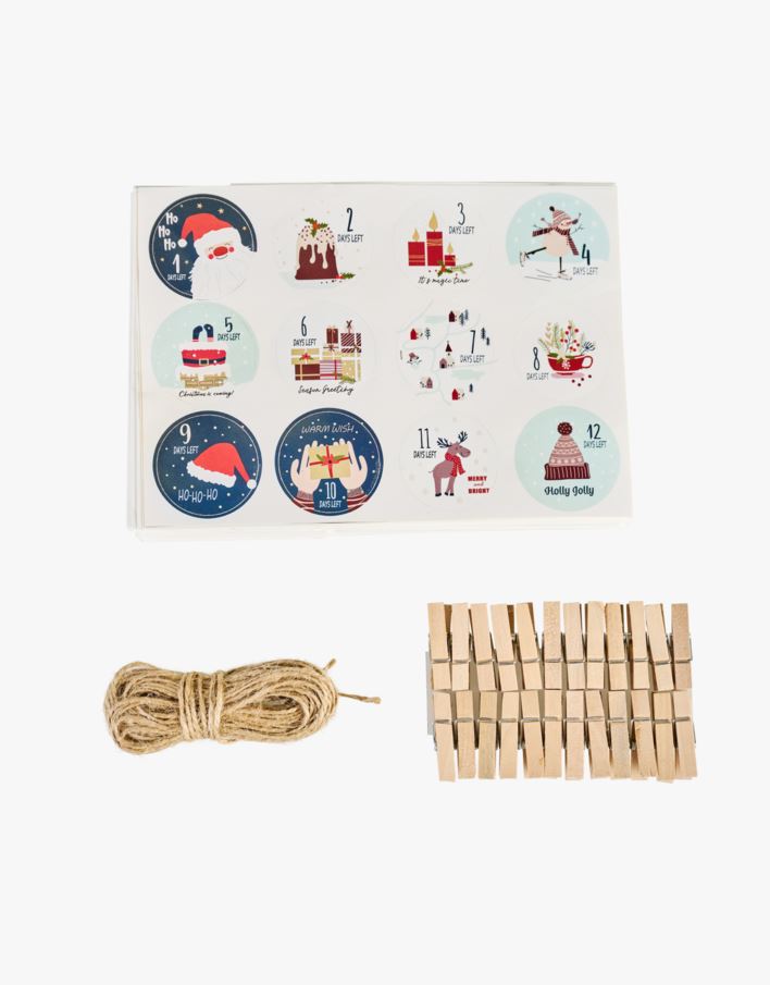 Kalenderposer hvit - 14,5x5x21,5 cm hvit - 1