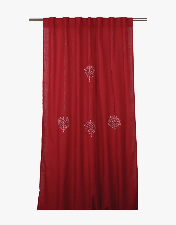 Gardin rød - 120x220 cm rød - 1