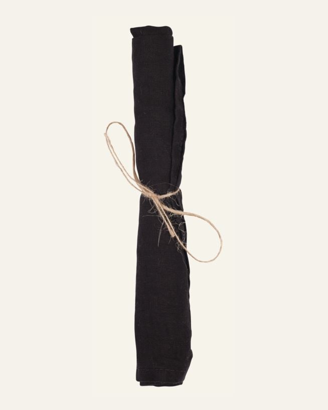Linserviett svart - 45x45 cm svart - 1