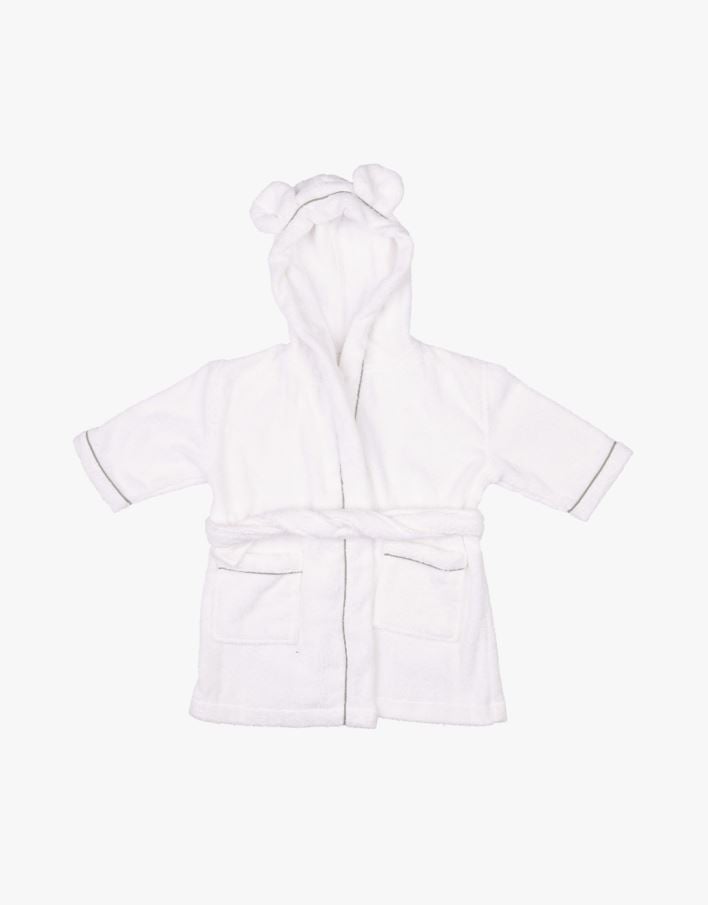 Badekåpe hvit - 98 hvit - 1