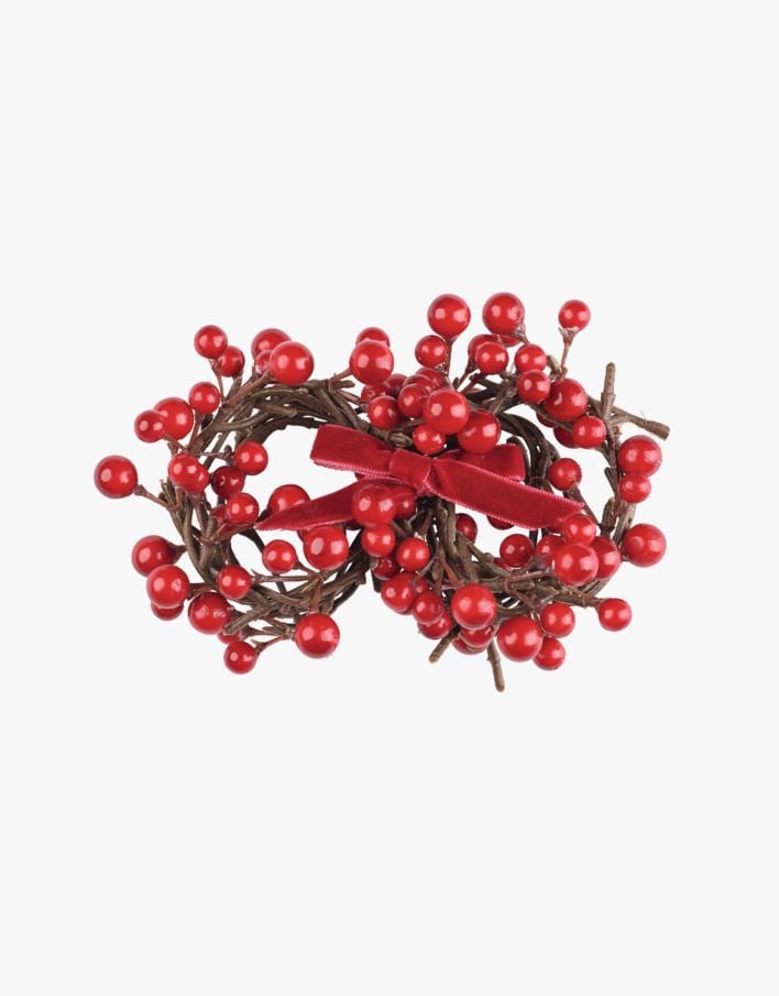 4 pk serviettringer rød - 4,5 cm rød - 1