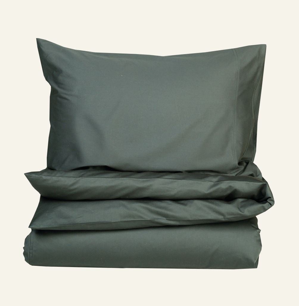 Sateng sengesett olivengrønn - 200x220 cm olivengrønn - 1