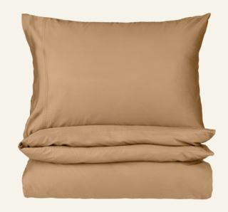Kid Eden Stonewashed Sateng Sengesett Karamell 140x220 cm