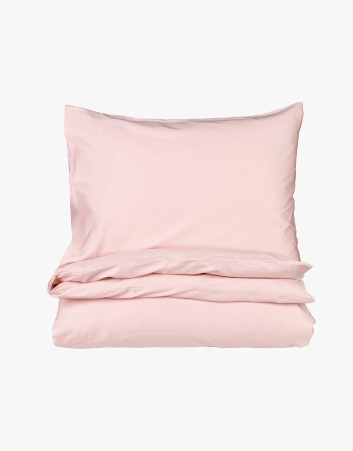 Sateng sengesett pudderrosa - 140x220 cm pudderrosa - 1