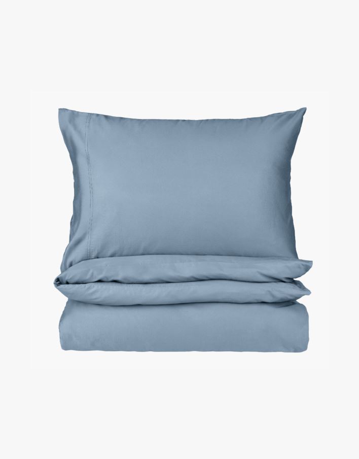 Sateng sengesett gråblå - 140x220 cm gråblå - 1