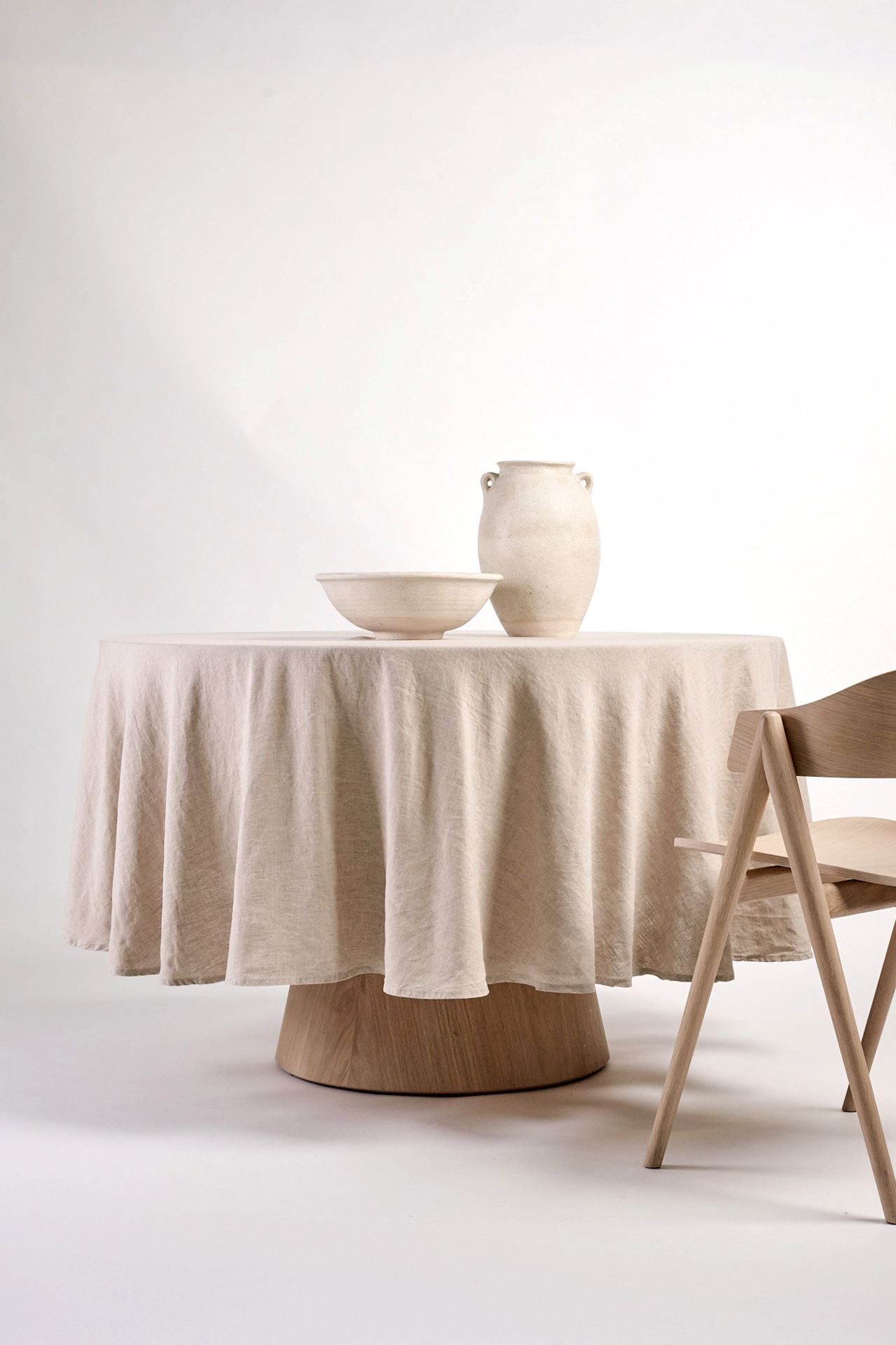 Linduk natur - ø180 cm natur - 1