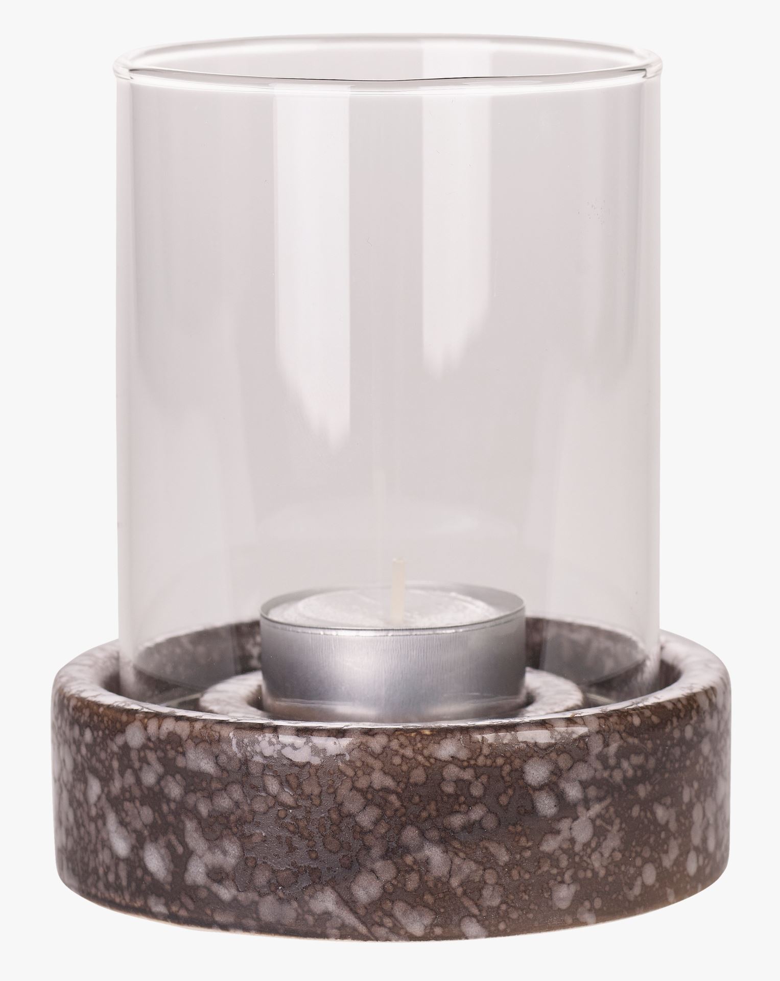 Telysholder svart - 10,3x10,3x3,3 cm svart - 1