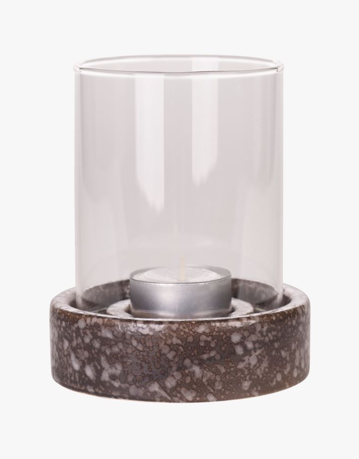 Telysholder svart - 10,3x10,3x3,3 cm svart - 1