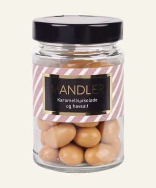 Gourmet Selection Mandler M/karamellsjokolade Og Havsalt Brun 160 g