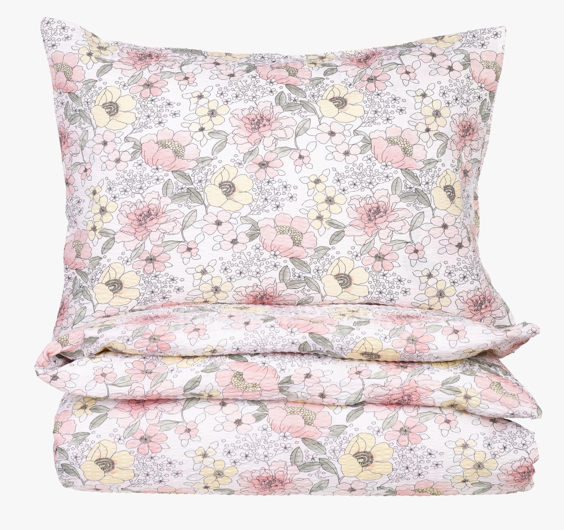 Krepp sengesett multi - 140x200 cm multi - 1