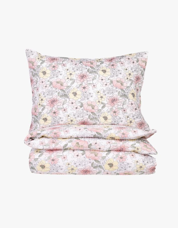 Krepp sengesett multi - 140x200 cm multi - 1