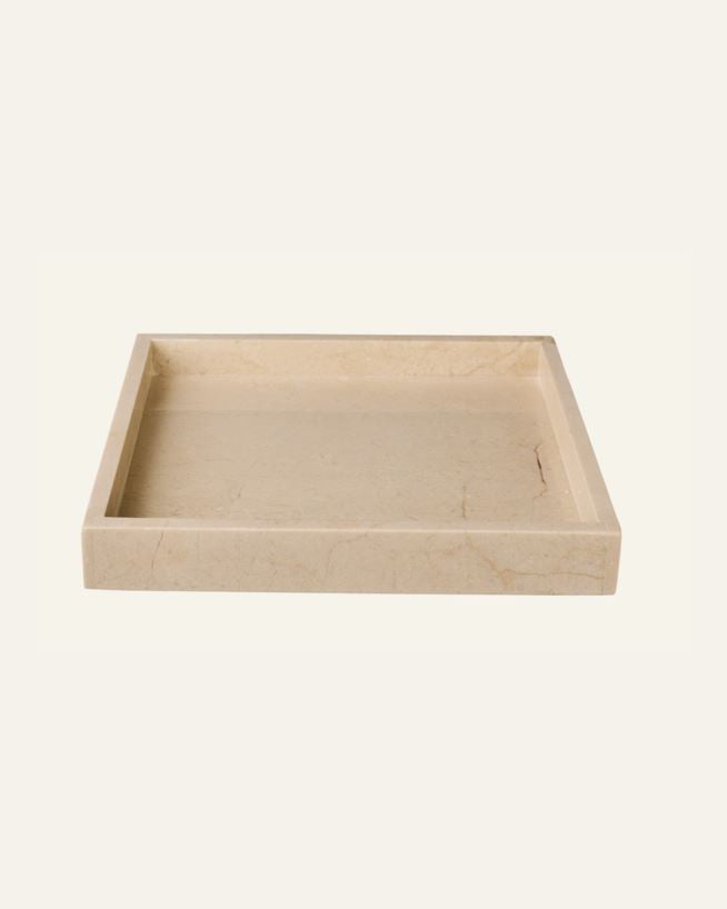 Lysfat beige - 23x23x3 cm beige - 1