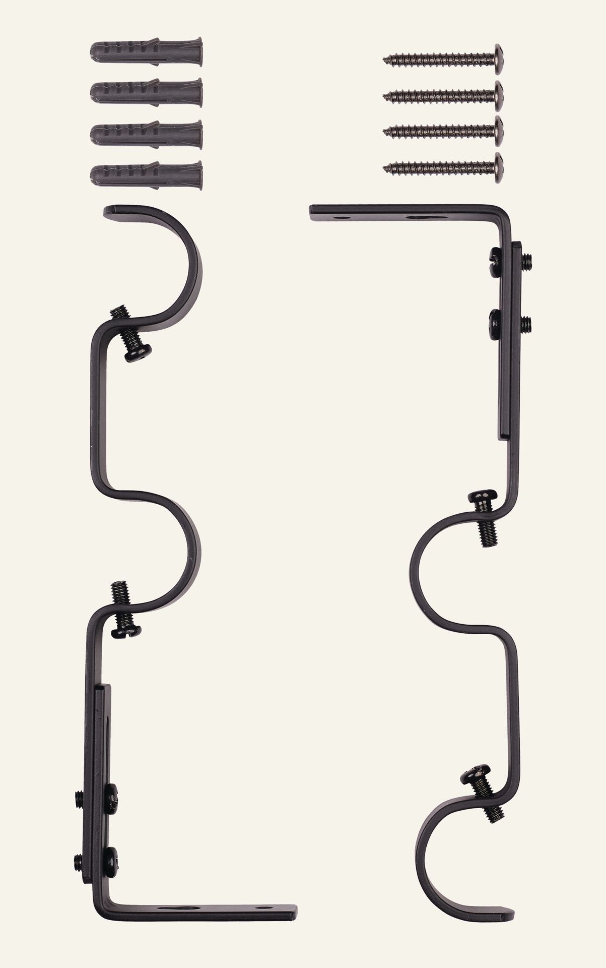 Veggfester svart - 2