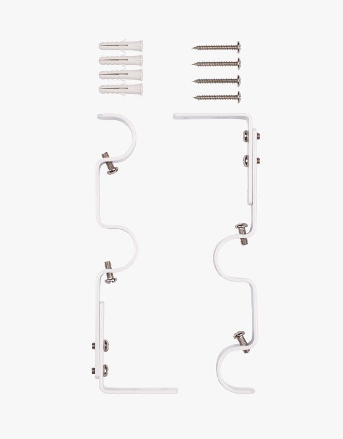 Veggfester hvit - 22/25 mm hvit - 1