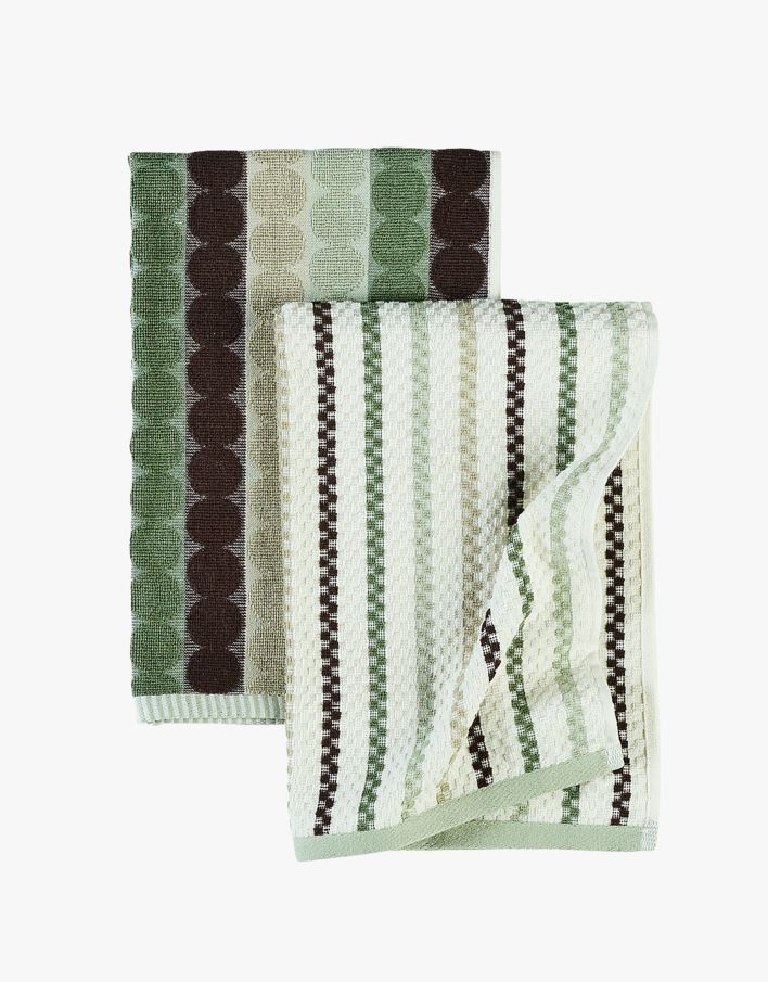Kjøkkenhåndkle 2pk grønn - 45x70 cm grønn - 1