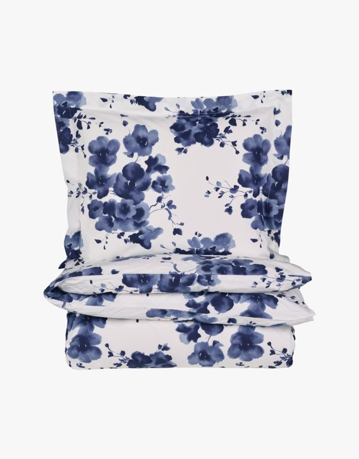 Percale sengesett blå - 140x200 cm blå - 1