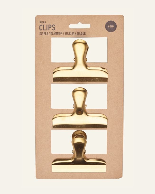 Klype 3pk gull - 6x7,5 cm gull - 1