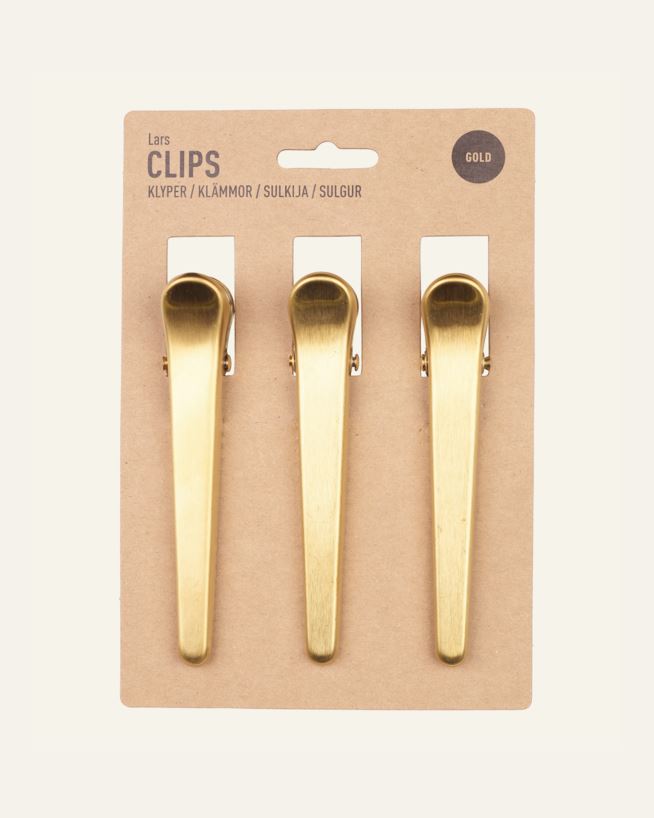 Lang klype 3 pk gull - 11,5x2,3 cm gull - 1