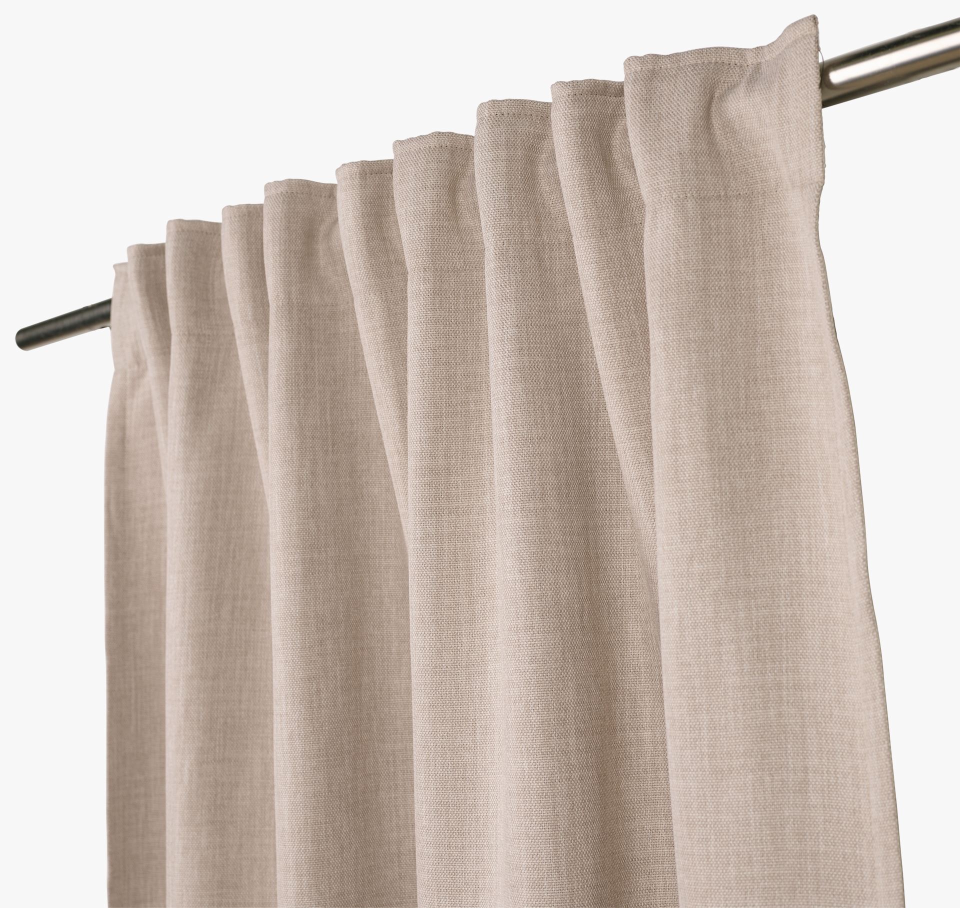 Lysdempende gardin beige - 140x160 cm beige - 1