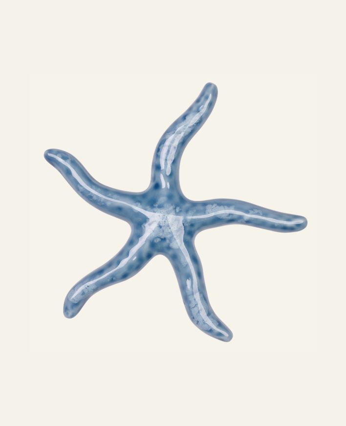 Pynt blå - 14x13,6x1,8 cm blå - 1