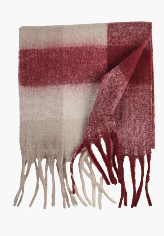 Skjerf burgunder - 40x220 cm burgunder - 1