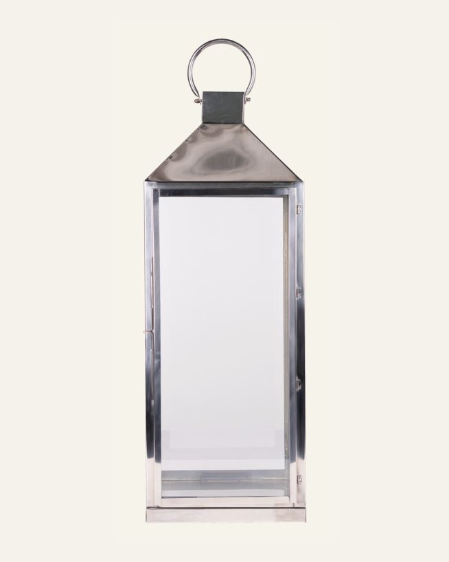Lykt sølv - 25,5x27x74,5 cm sølv - 1