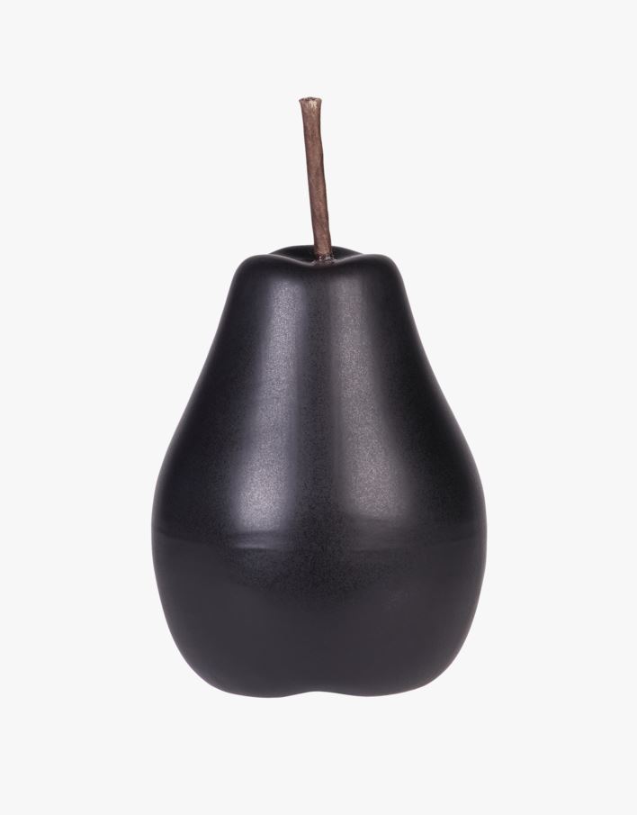 Pear dark pynt svart  - 9x9x15 cm svart - 1