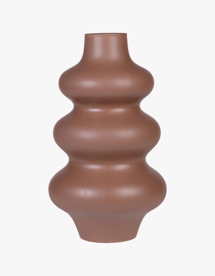 Vase nugat - 17,5x17,5x29,4 cm nugat - 1