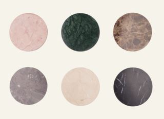 Local Chef Helena Marble 6pk Drikkebrikke Multi ø10 cm