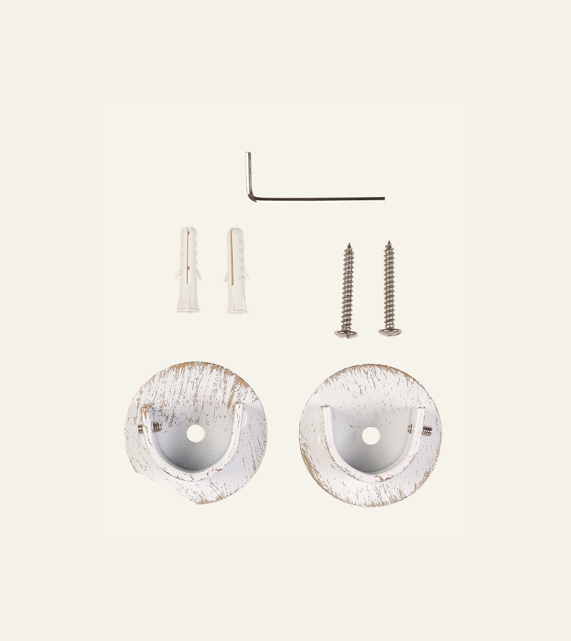 Innvendig fester for gardinstang gull - 2