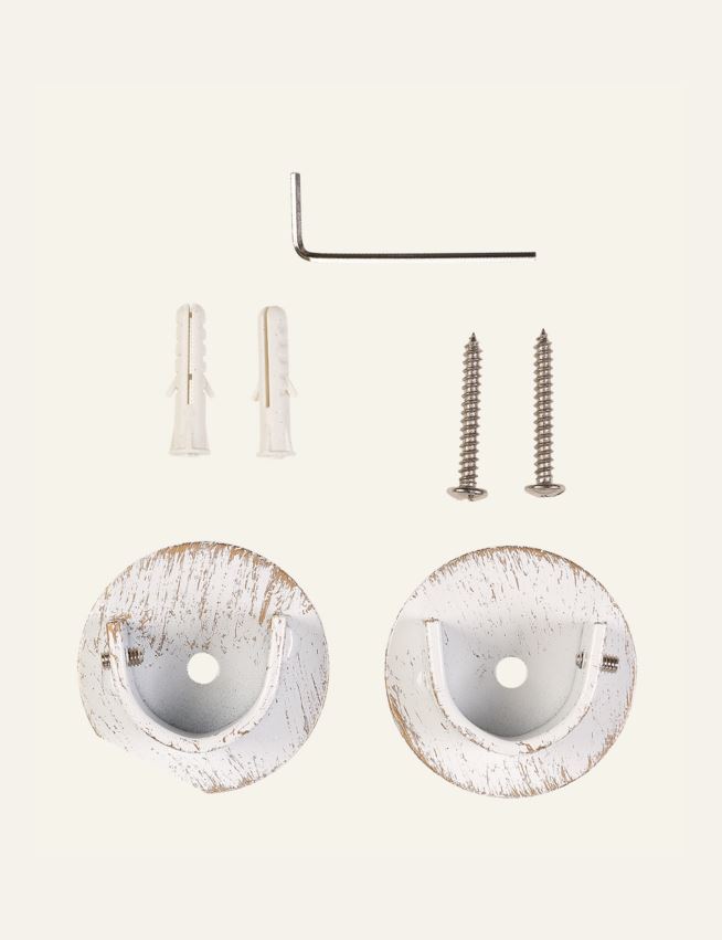 Innvendig fester for gardinstang gull - 2