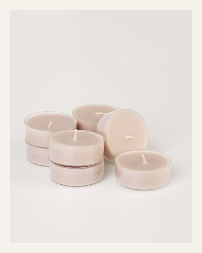 Store telys beige - 6x2 cm beige - 1