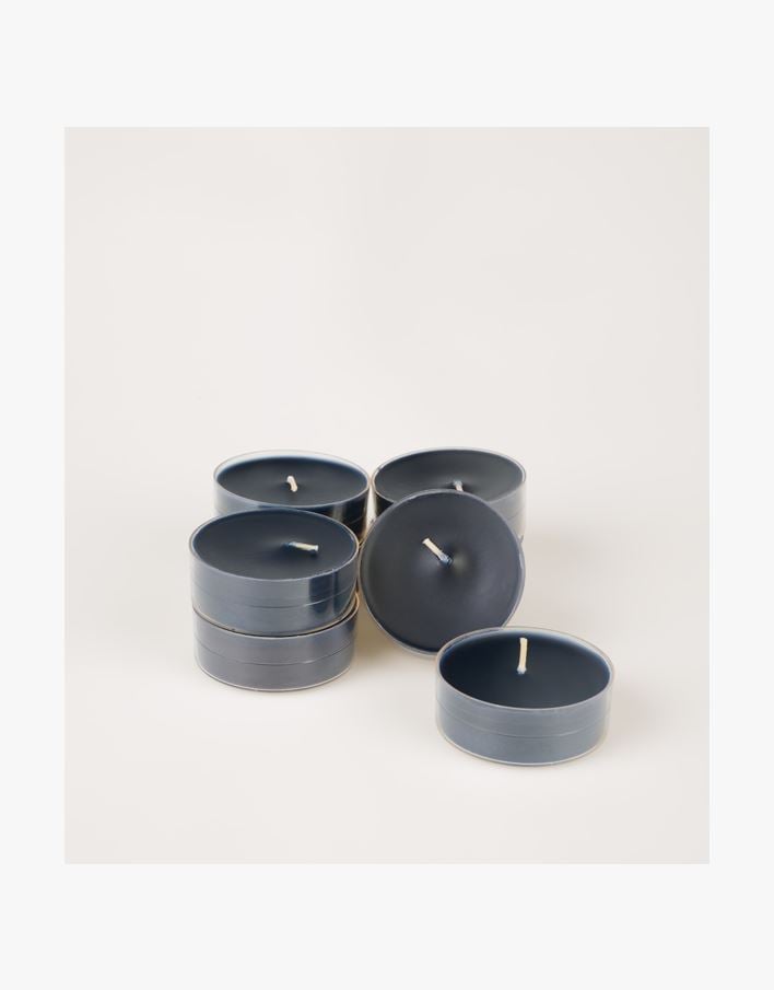 Store telys svart - 6x2 cm svart - 1