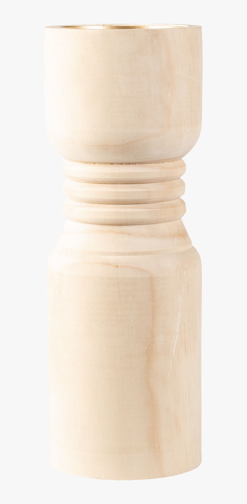 Lysholder natur - 9,5x9,5x20 cm natur - 1