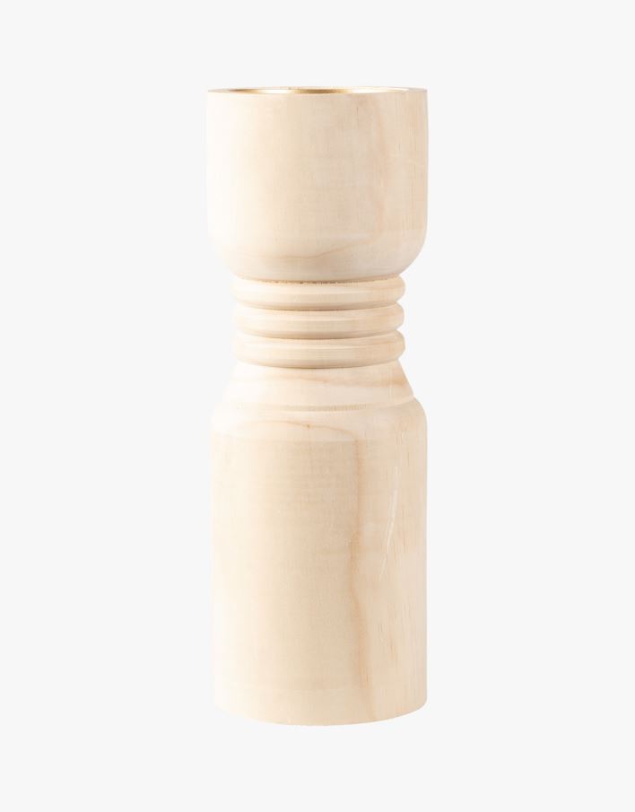 Lysholder natur - 9,5x9,5x20 cm natur - 1