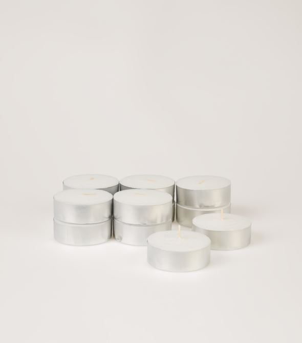 Store telys hvit - 6x2 cm hvit - 1