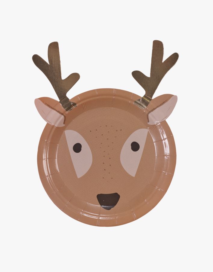 Papptallerken brun - 8 pk brun - 1