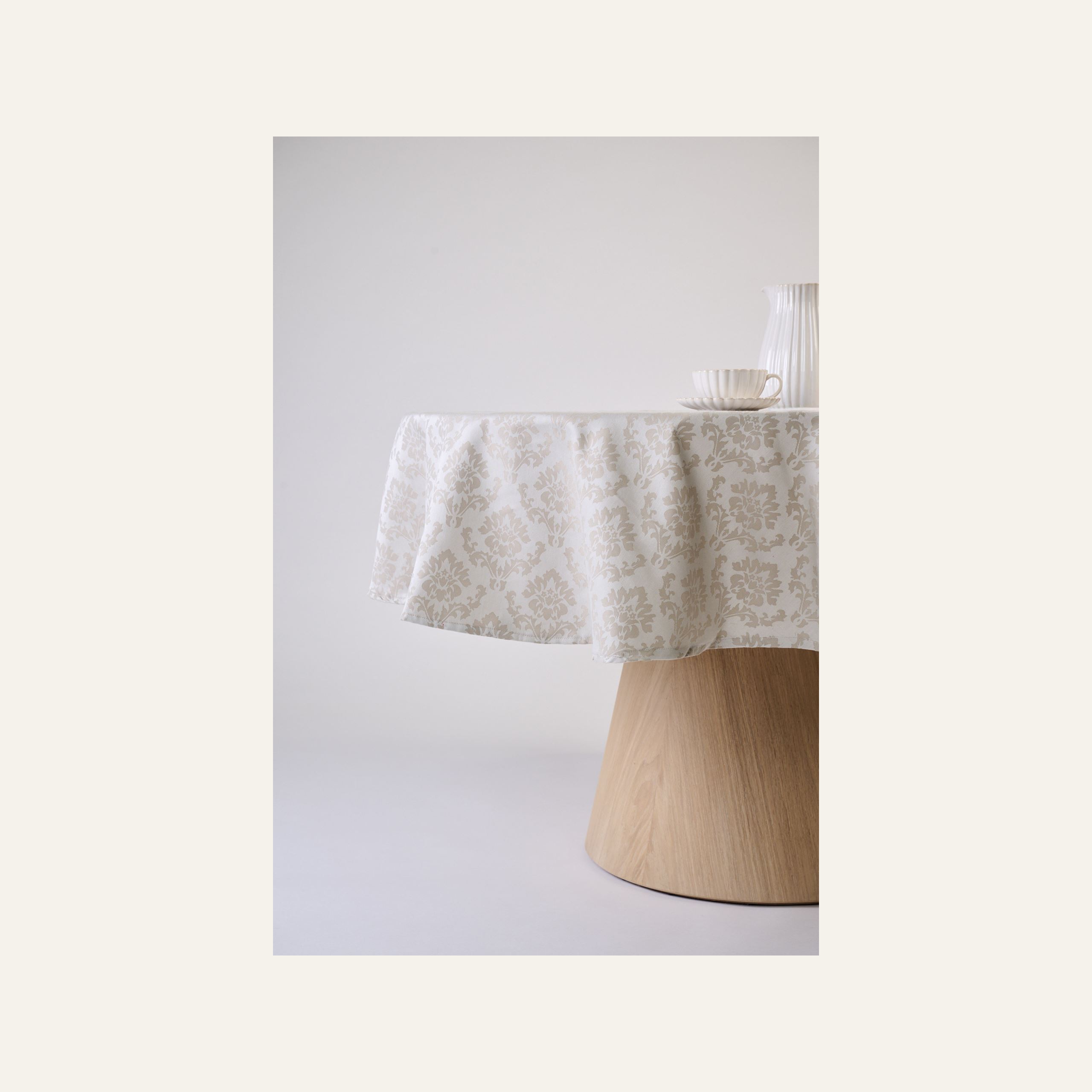 Belagt duk beige - 4