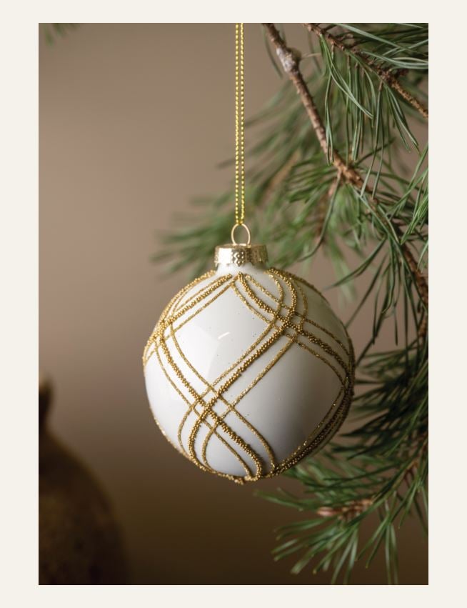 Julekule hvit - 2